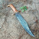Damascus steel Hunting knives-17" Damascus steel bowie knife/survival/camping