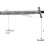 Damascus Steel Knife Custom Handmade - 30.00" inches Damascus Steel Sword