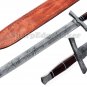 Damascus Steel Knife Custom Handmade - 30.00" inches Damascus Steel Sword