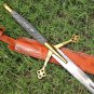 Handmade J2 steel Highland Claymore Black Medieval Swords, Lord of The Rings Replica Sword
