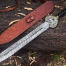 Medieval Handmade Fantasy Sword For Wall Decoration, Custom Made Replica Sword In Damascus Steel