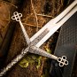 Handmade J2 Steel Highland Claymore & LOTR Roman Sword - Black Medieval Replica