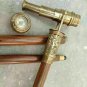 Walking Stick Cane DOLLOND LONDON Antique Telescope Handle & Compass