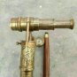 Walking Stick Cane DOLLOND LONDON Antique Telescope Handle & Compass