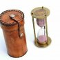 Sand Timer Hourglass Brass Nautical Maritime Hour Glass Vintage Sand Clock Gift