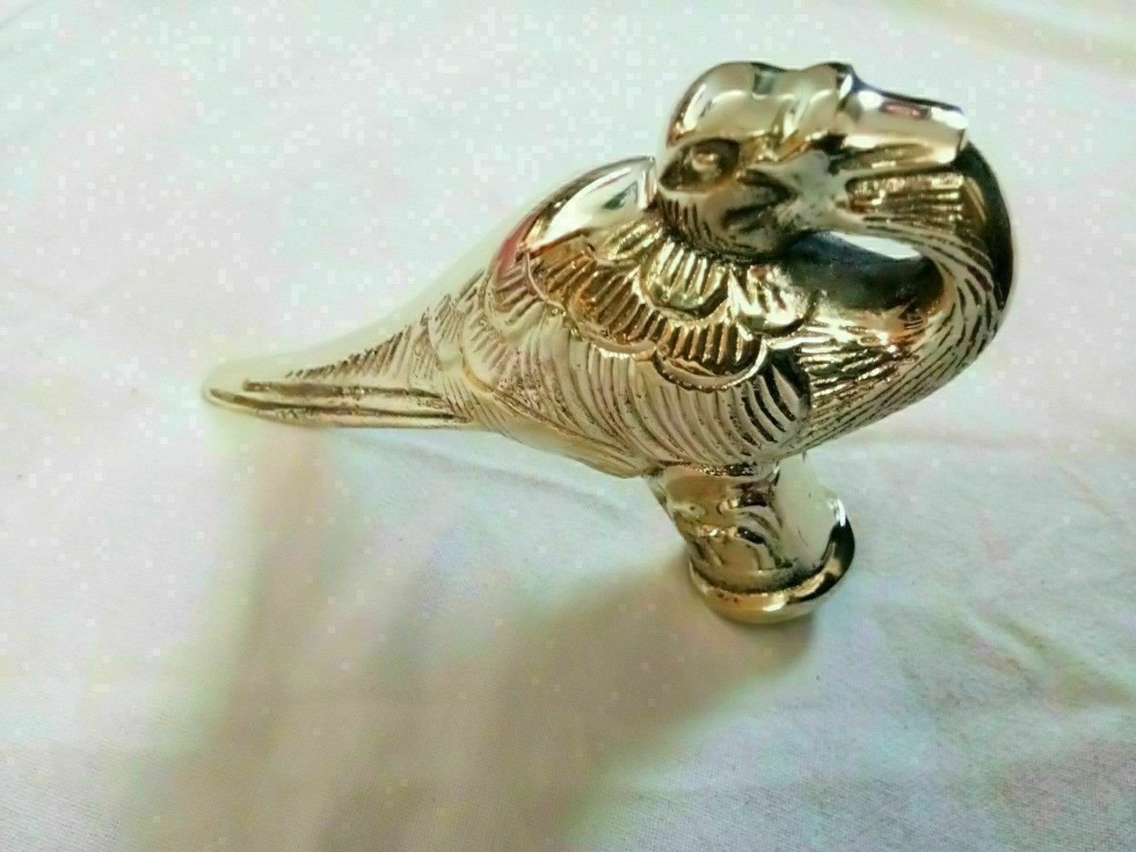 Solid Brass Designer Style Peacock Head Handle For walking stick cane gift