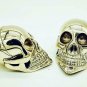 Designer Solid Brass Skull Head Handle for Walking Stick Cane Shaft W/Accessoris