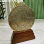 Astrolabe Ancient Navigation Astronomy Device Antique Handmade With Wooden Stand