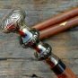 Vintage Head Handle Handmade Victorian Walking Stick Wooden Cane