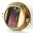 40.64 cm Antique Brown Heavy Canal Boat Porthole Window Ship Round Mirror