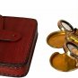 AK NAUTICAL Vintage Brass Folding Binoculars/Opera Glasses/Spyglass with Leather