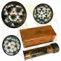 Brass Kaleidoscope with wooden box Vintage Antique Gifts For Kids/Boy/Girl/Son
