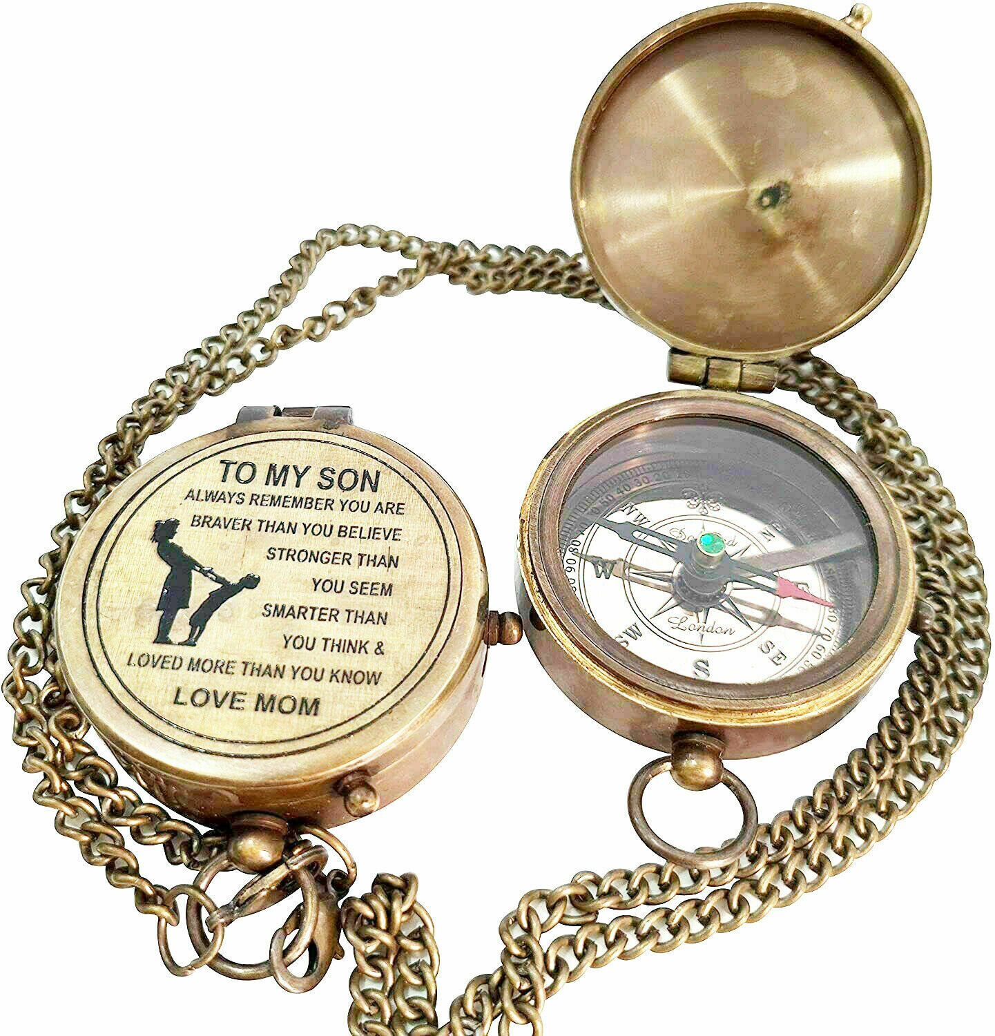 Antique Brass Compass /Gift for Son/to My Son Gifts/Mom To Son Gift/Son Gift Ite