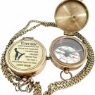 Antique Brass Compass /Gift for Son/to My Son Gifts/Mom To Son Gift/Son Gift Ite