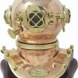 Medium Size Diving Helmet Replica on Fixed Base, Nautical Décor Marine Gift Div