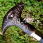 Antique Walking Stick Black Eagle Head Handle Wooden Walking Stick/ Walking Cane