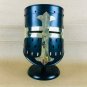 Black Design Medieval Knight Armor Crusader Viking Templar Helmet with stand