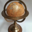 11" Antique Brass Globe World Map Nautical Desk Decor Astrolabe Armillary 5861