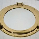 20" Brass Porthole Mirror ~Nautical Wall Decor Large Working Ship Cabin Window