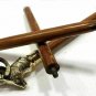 Antique Goat Design Head Handle Victorian Wood Walking Stick Vintage Cane gift