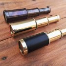 ANTIQUE BRASS TELESCOPE VINTAGE PIRATE SPYGLASS MARINE SCOPE LOTS 3