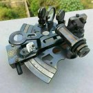 6 Inch Sextant Brass  Nautical Marine & Wooden Box German Astrolabe  Gift
