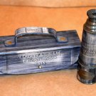 Antique vintage maritime 15" ottway brass telescope with leather box-art-1915