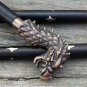 Antique Dragon head Handle Vintage Style Wooden Walking Stick Designer Cane Gift