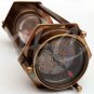 5 Inch SAND TIMER BRASS HOURGLASS WITH ANTIQUE MARITIME BRASS COMPASS