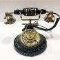 Beautiful Vintage Antique Nautical Solid Brass & Iron Rotary Dial Telephone Gift
