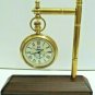 Anchor Nautical Brass Desk Hanging Station Clock Home Office Decor Clock Replica