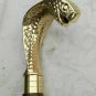 Vintage Style Snake Brass Handle Designer Canes~Antique Wooden Walking Stick new