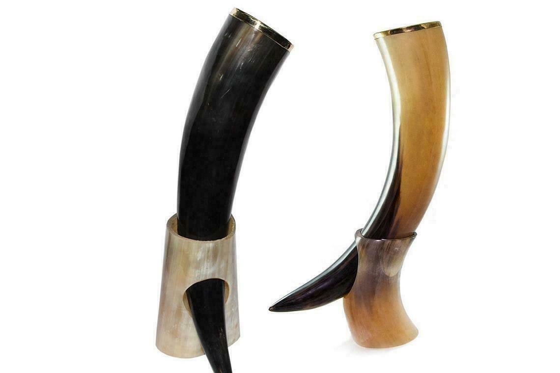 Set of 2 Game of Thrones Viking Drinking Horn Mug For Beer Water Father Day Gift