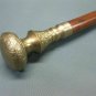 NEW SOLID ANTIQUE SOLID BRASS HANDLE WOODEN WALKING STICK CANE VINTAGE DESIGNER