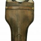 Antique Nautical Vintage Brass Hand Held Magnifying Glass with Leather Cover