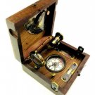 Nautical Brass Marine Master Box & Compass Telescope Glass