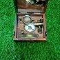 Nautical Brass Marine Master Box & Compass Telescope Glass