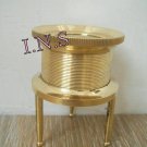 Vintage Antique Style Brass Chart Map Glass Magnifying Desk Lens Gift