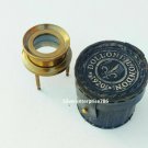 Antique Brass Chart Magnifier - Magnifying Glass with Leather Case