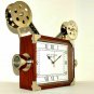 Nautical Antique Vintage Style Projector Camera Wall Clock Wooden Home Decor