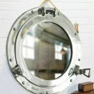15"Porthole Mirror ~ Chrome Finish ~ Nautical Maritime Decor ~Ship Cabin Window