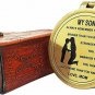 Engraved Brass Compass /Gift for Son/to My Son Gifts/Mom to Son Gift/Son