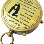 Engraved Brass Compass /Gift for Son/to My Son Gifts/Mom to Son Gift/Son