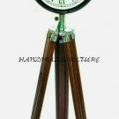 Antique Clock With Adjustable Wooden Tripod, Room Decor Clock, Floor Clock