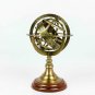 Antique Vintage Zodiac Armillary Brass Sphere Globe Wooden Display | Pirate's A