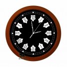 Wooden Antique Look Style Wall Clock, 15 inch, Brown