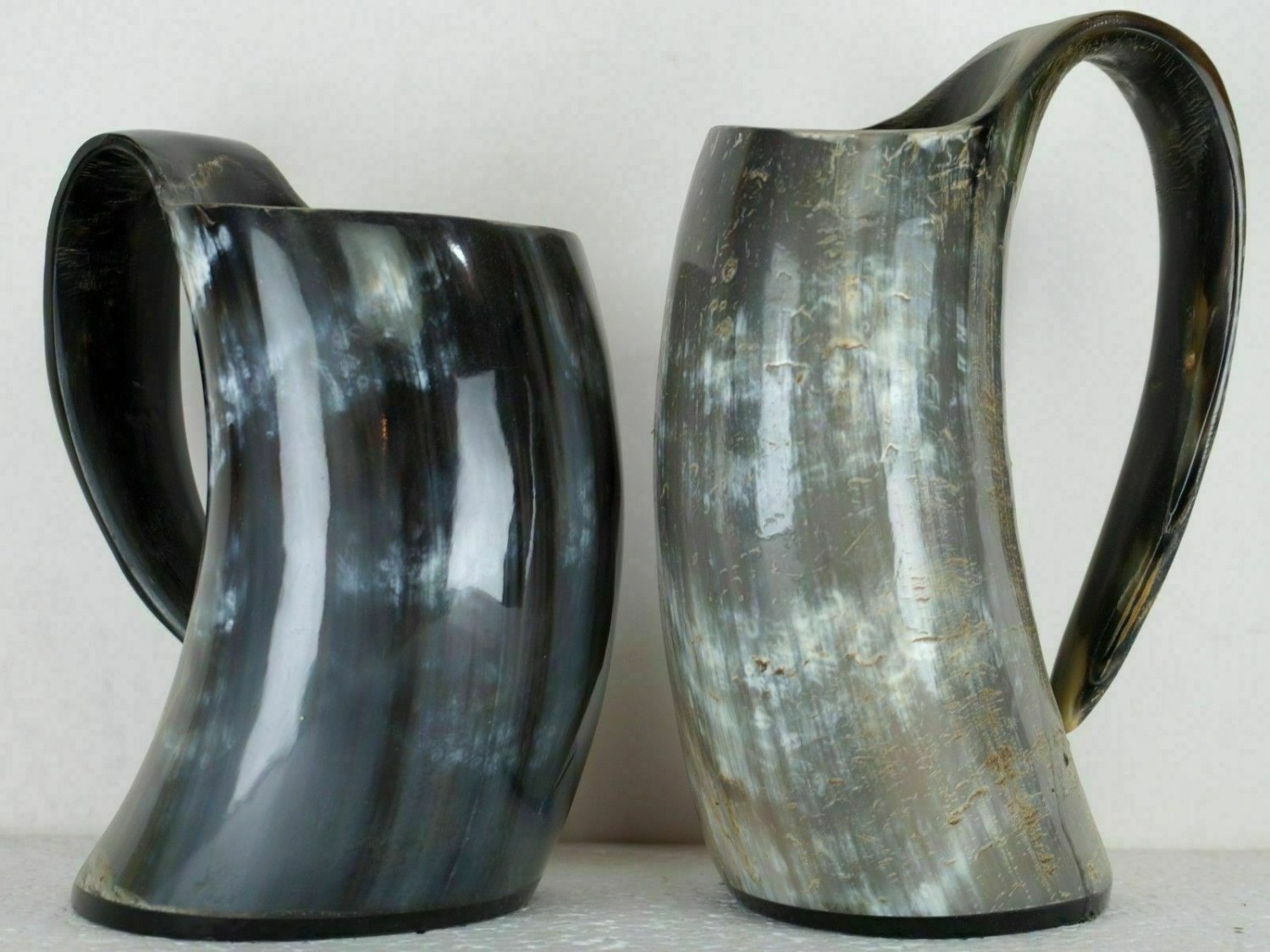2 Mug Set Medieval Viking Steins Vintage Beer Steins Drinkware Collectibles Horn