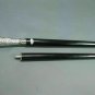 Antique Solid Silver Brass Pillar Head Handle Wooden Walking Stick Vintage Cane