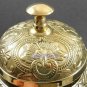 Antique Brass Reception Desk Service Bell Counter Top Ornate Ringer For Hotel