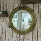 20'' Large Nautical Cabin Wall Decor Porthole Mirror Antique Finish Metal gift